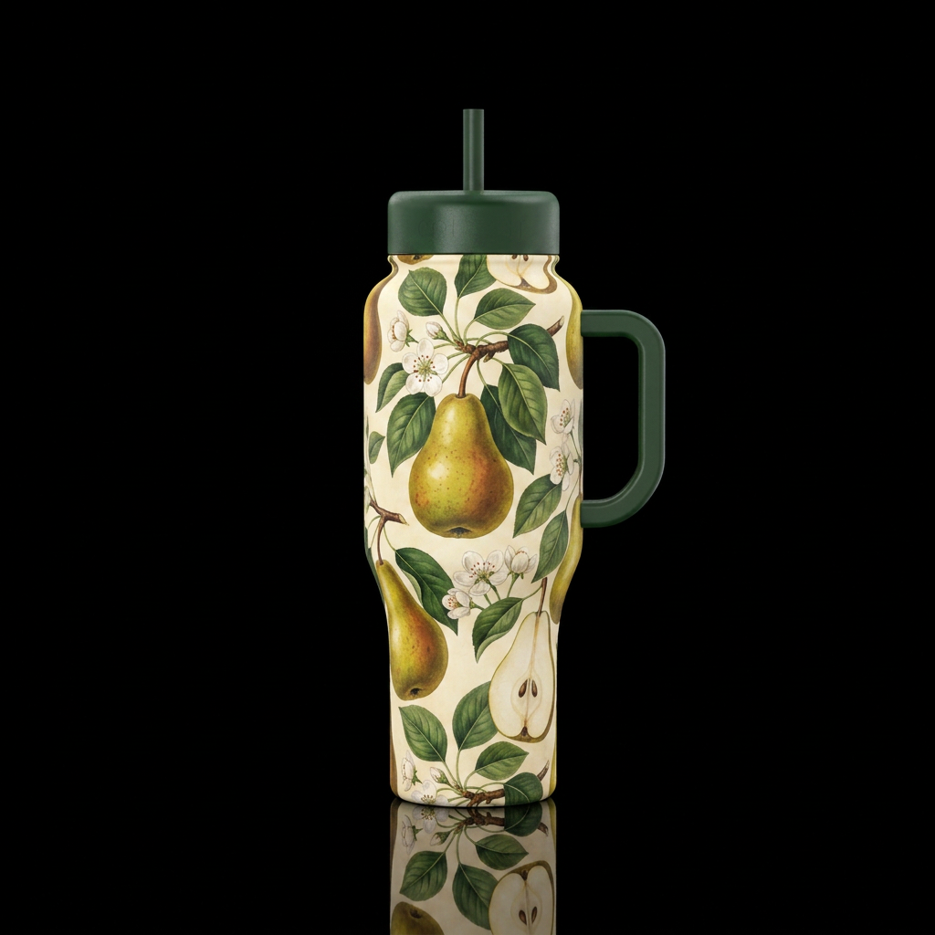 Vintage pear water bottle design