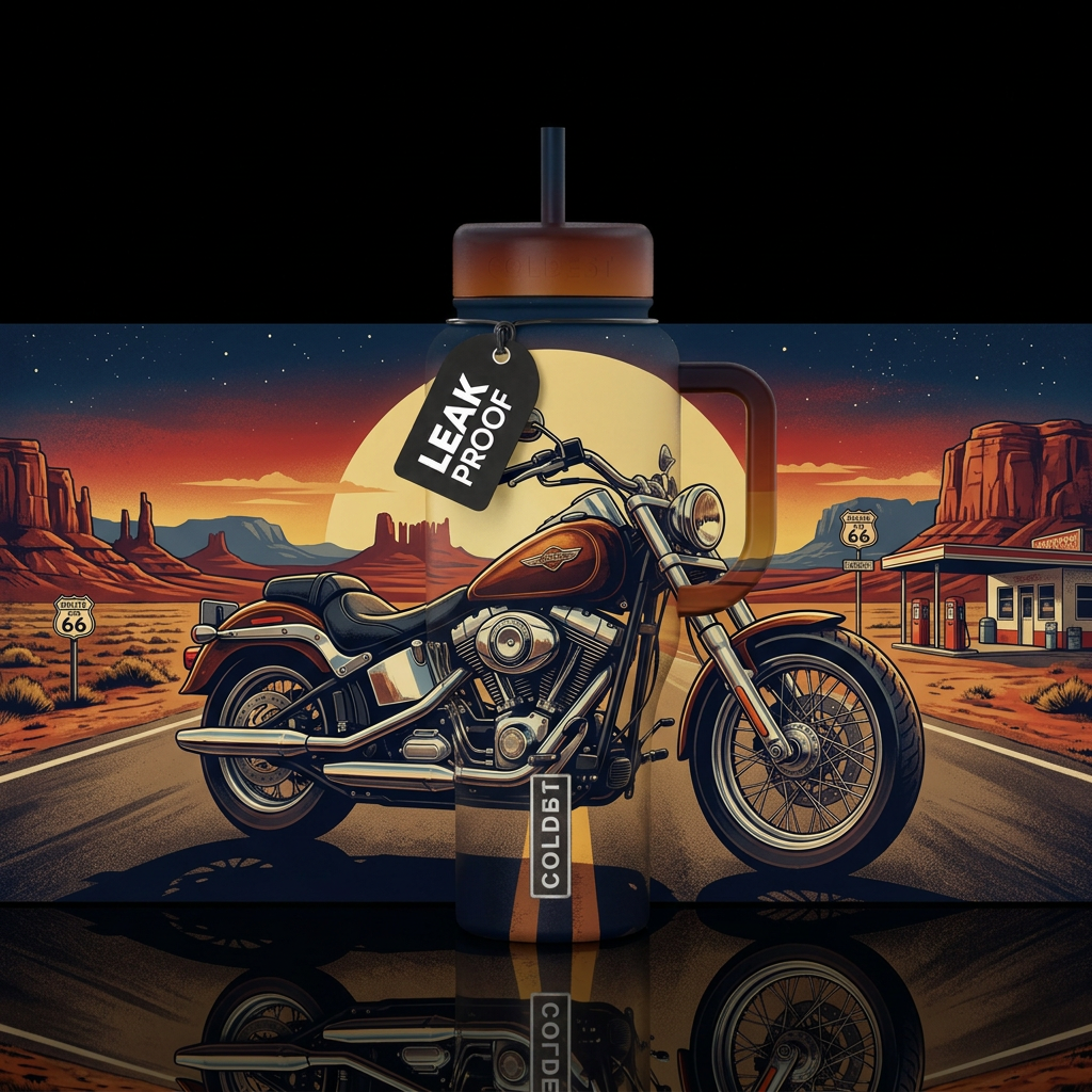 Motorcycle water bottle design