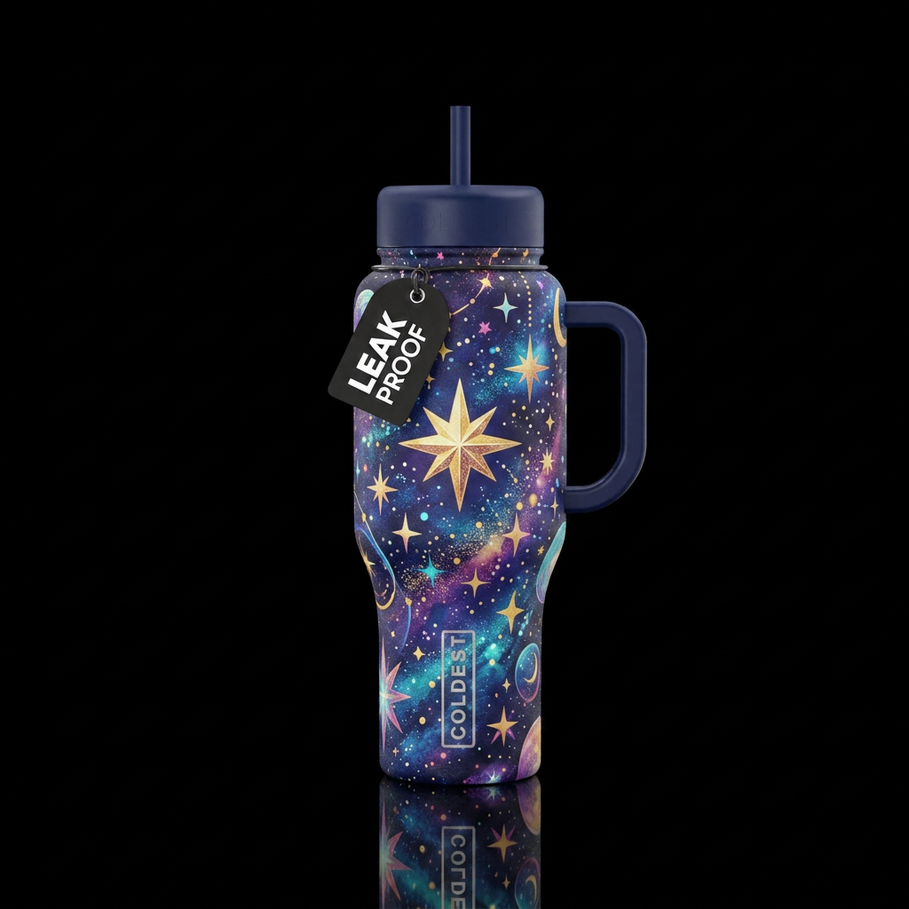 Like a star in the sky up above . water bottle design