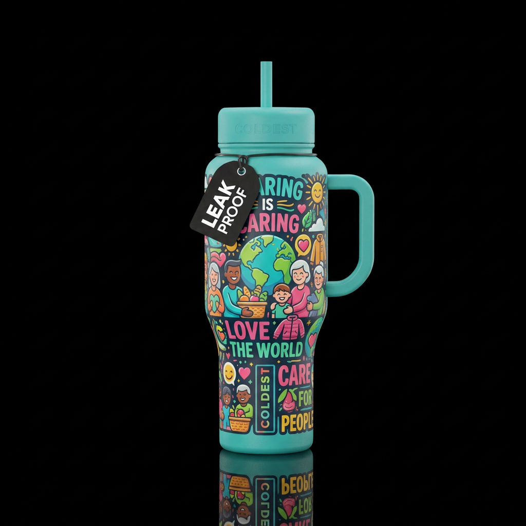 Love water bottle design