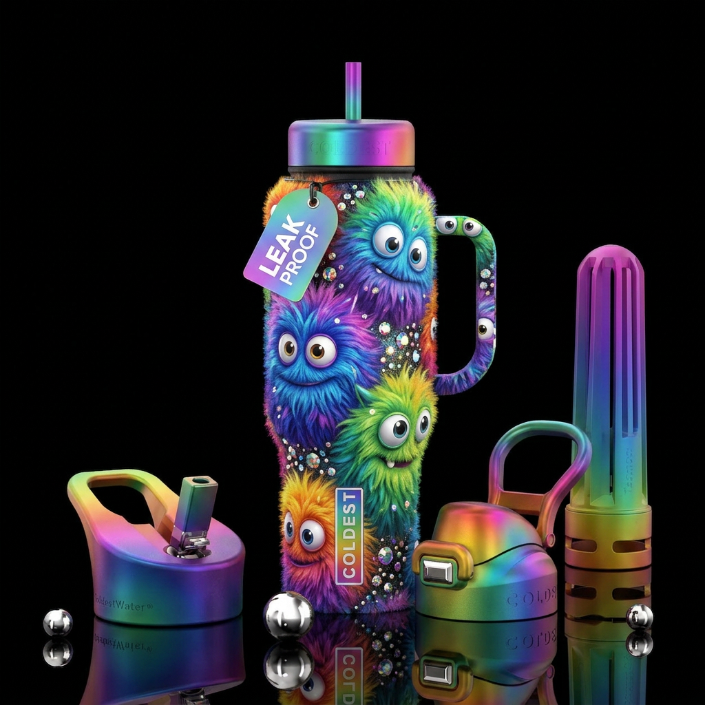 MONSTAH SQUAD water bottle design