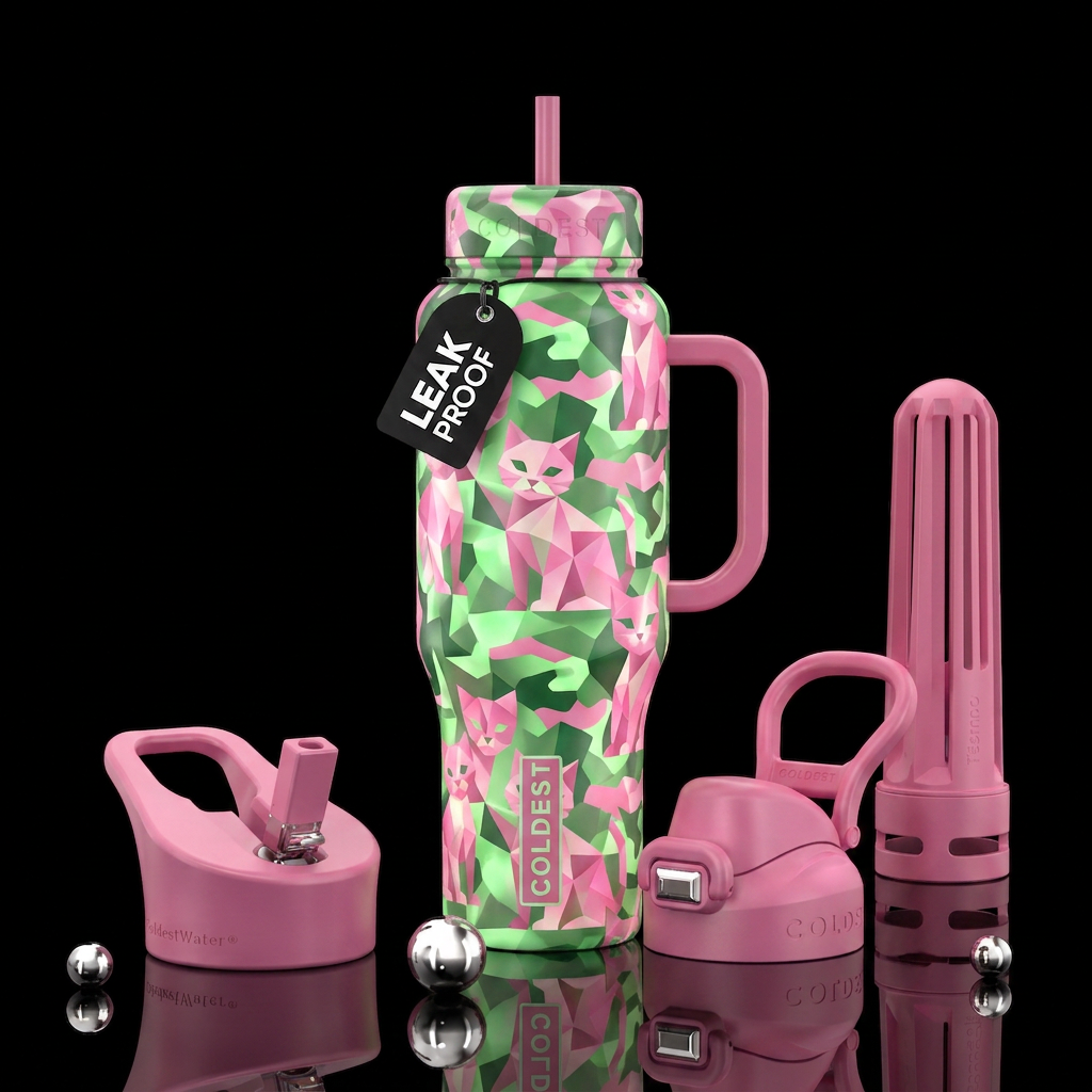 YOU CAT SEE MEOW water bottle design