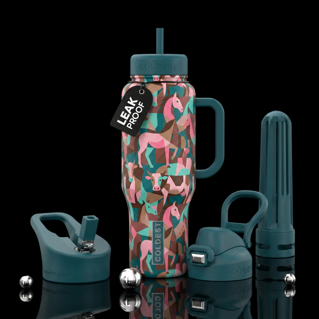 PASTURE, PRINCE AND PRINCESSES water bottle design