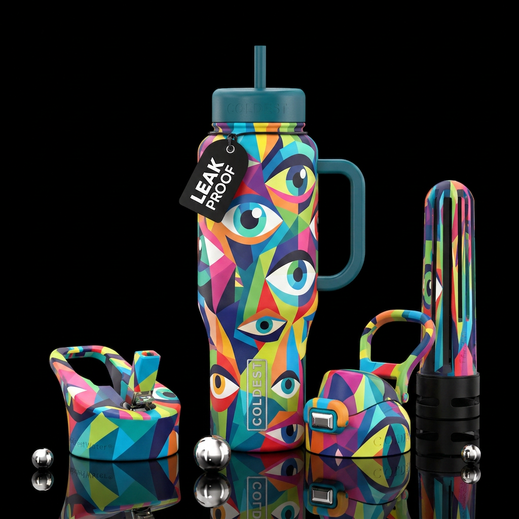EYES c YOU water bottle design