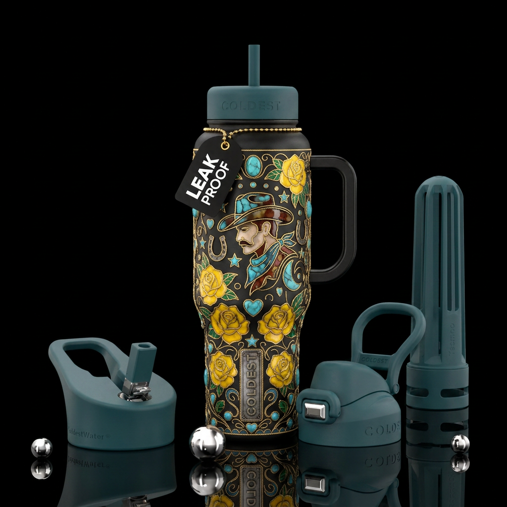 Howdy partner water bottle design