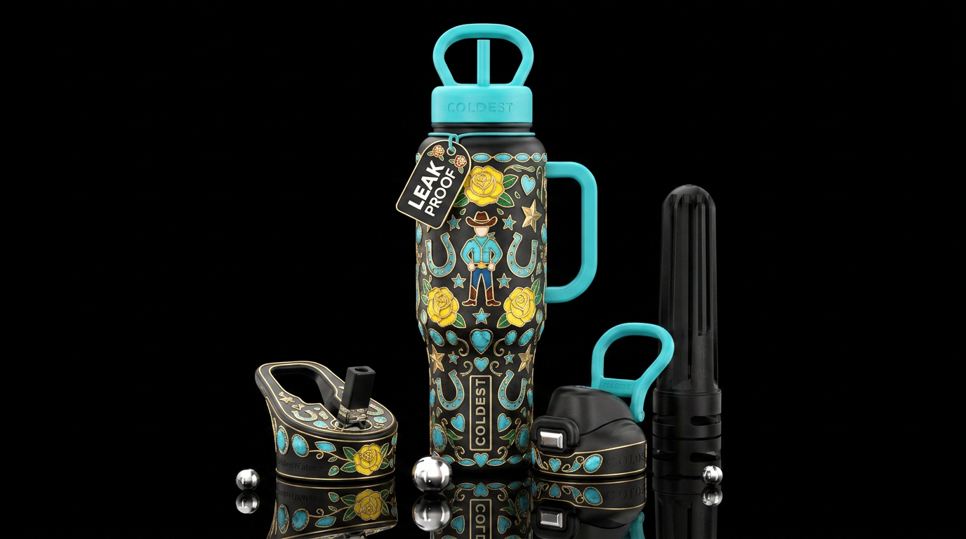 HAY THERE ROSIE water bottle design