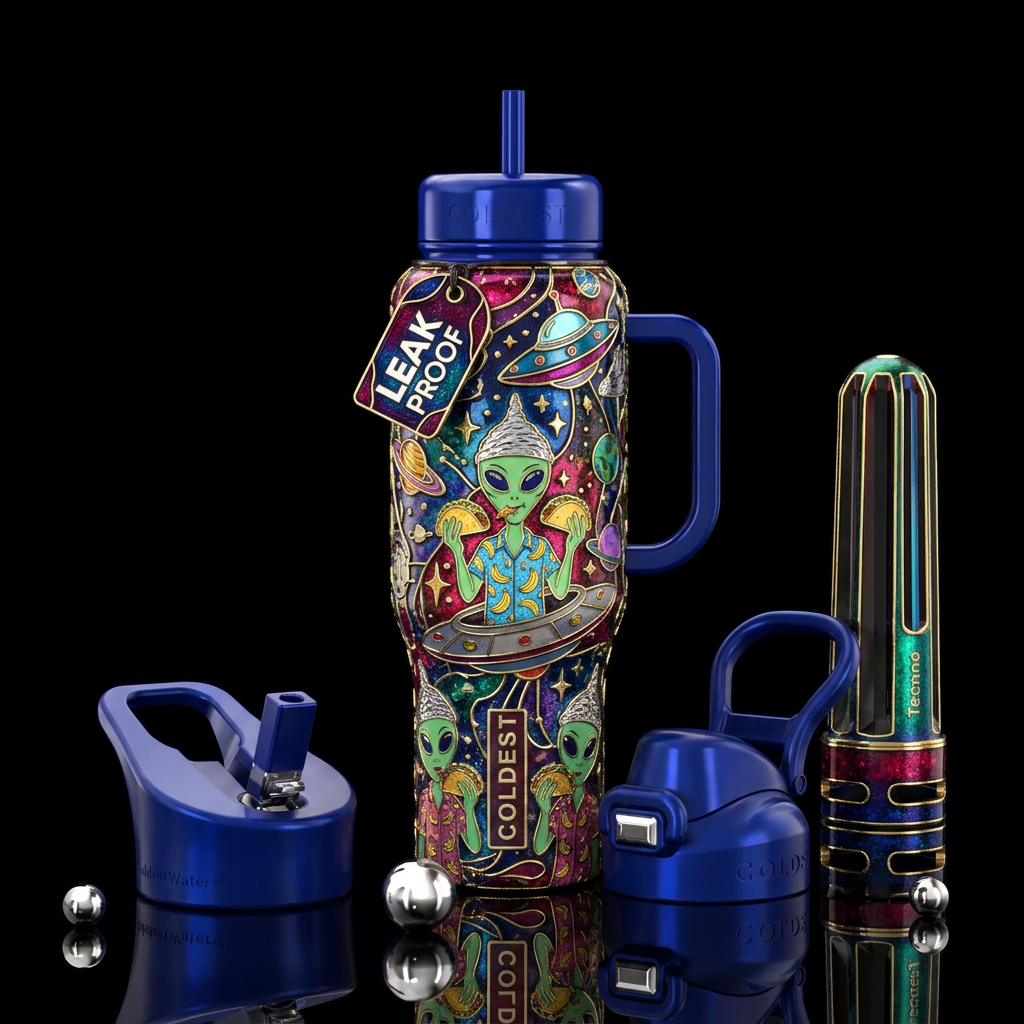 Earth, foods not bad, I think we’ll keep it water bottle design
