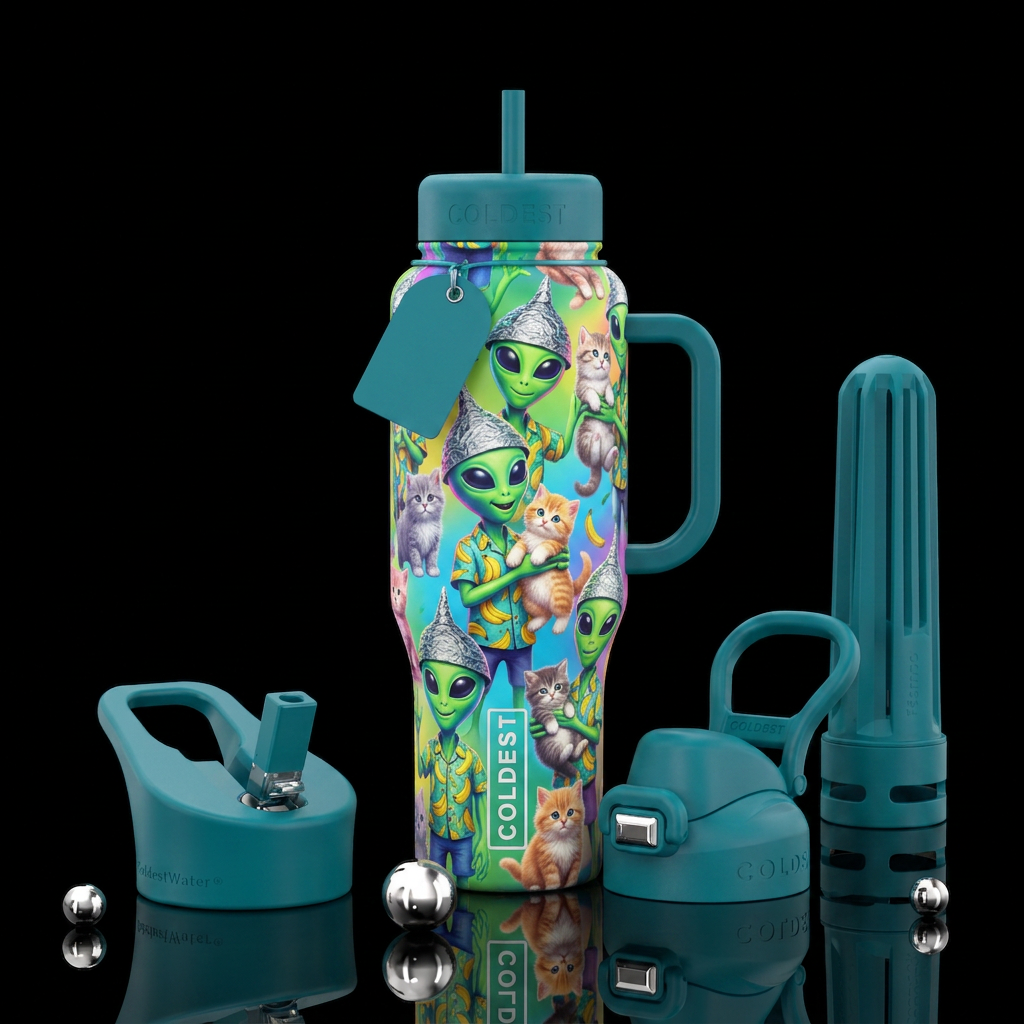 It vibrates, is fluffy. I keep. water bottle design