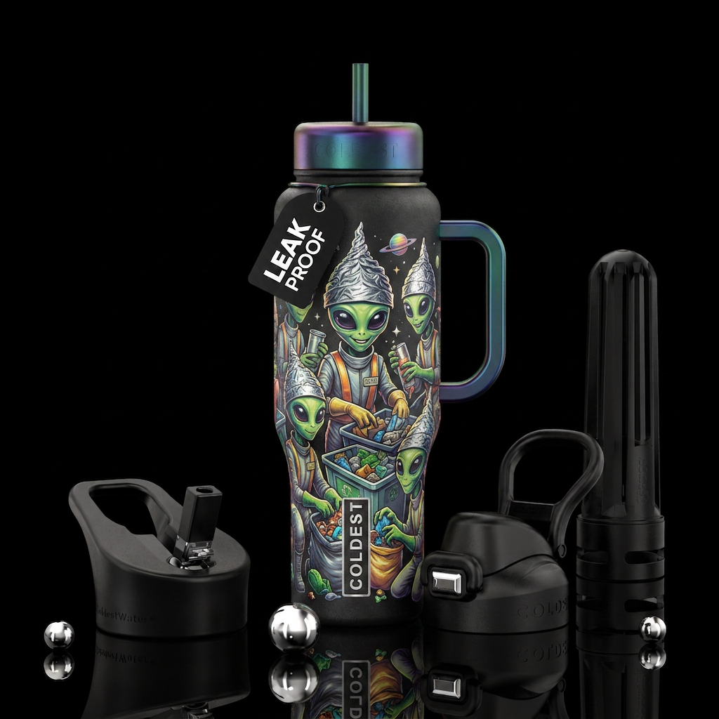 Renew, reuse, recycle, renew, renew, renew Carousel water bottle design