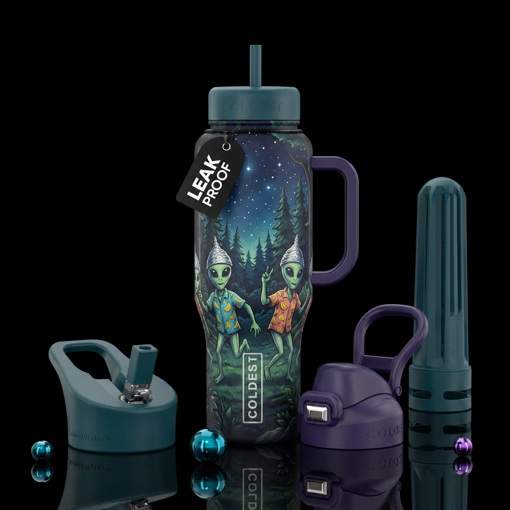 Trail cam photo. water bottle design