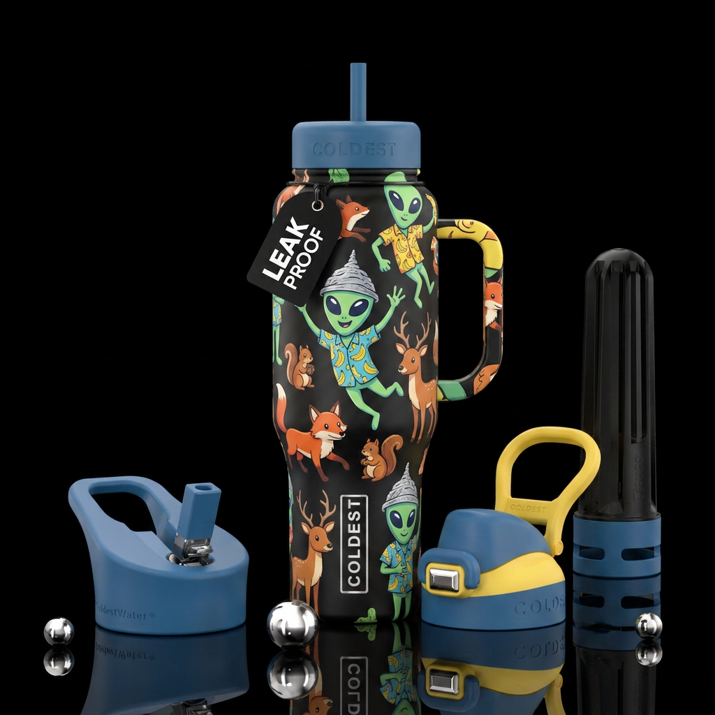 Trail cam fun water bottle design