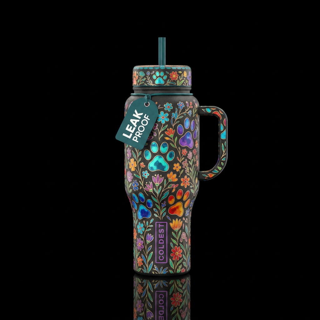 Into the thick of it water bottle design