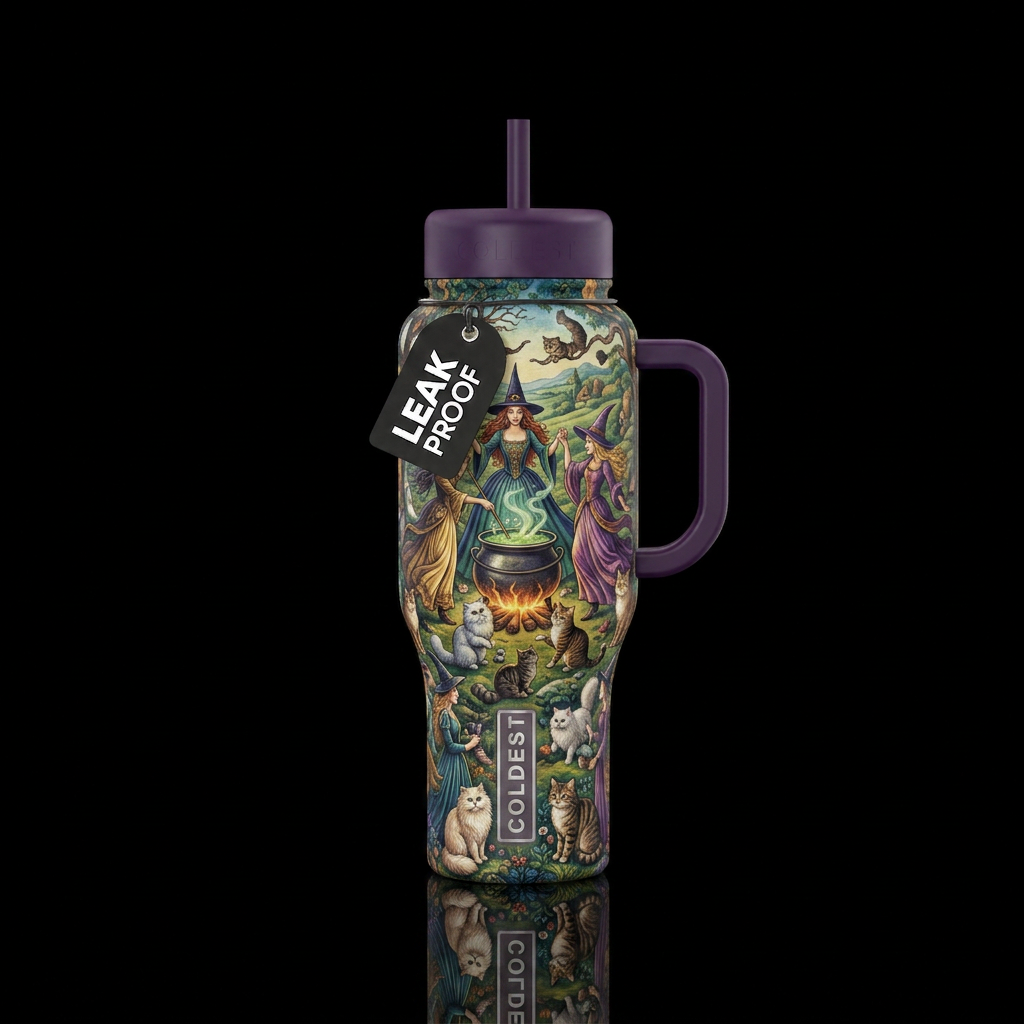 ‘tis the season of the meow water bottle design