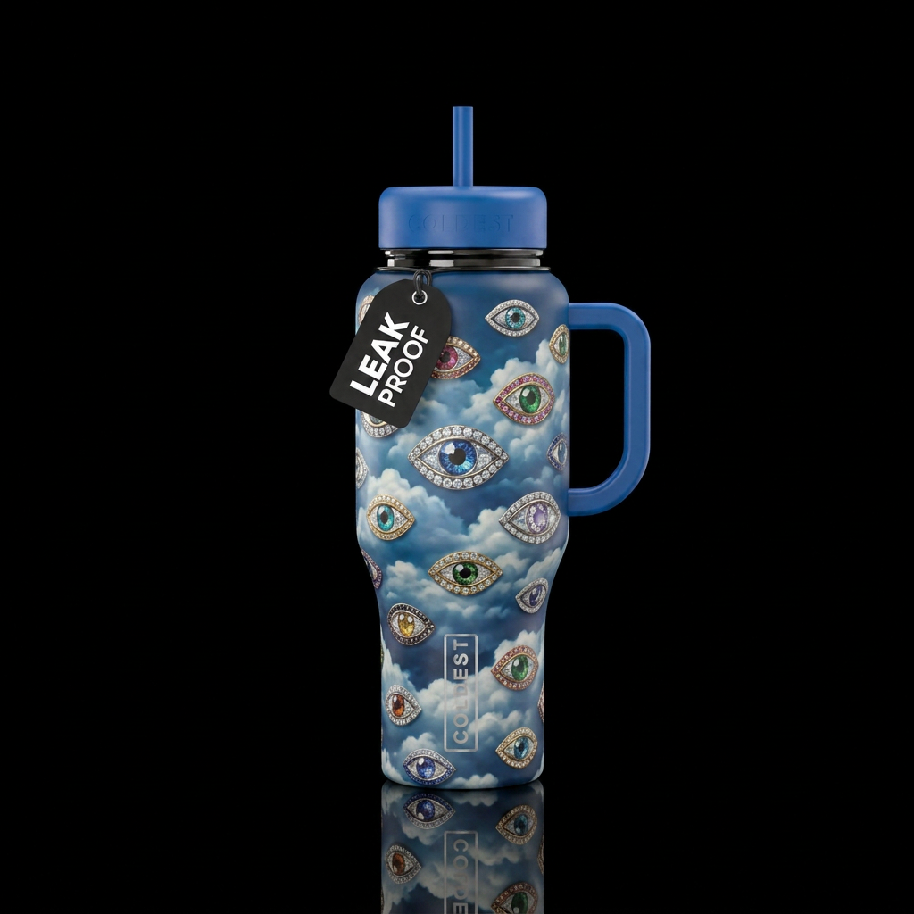Windows eye see you shine water bottle design