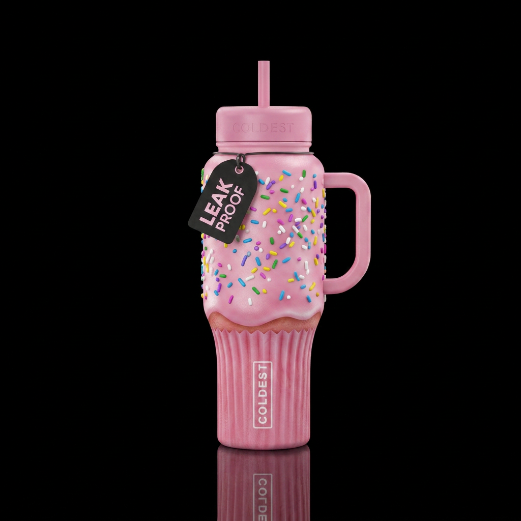 Cindy’s  sprinkles water bottle design
