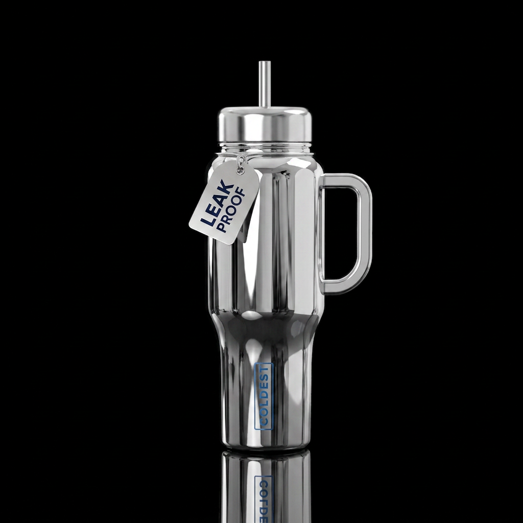 Mirror water bottle design