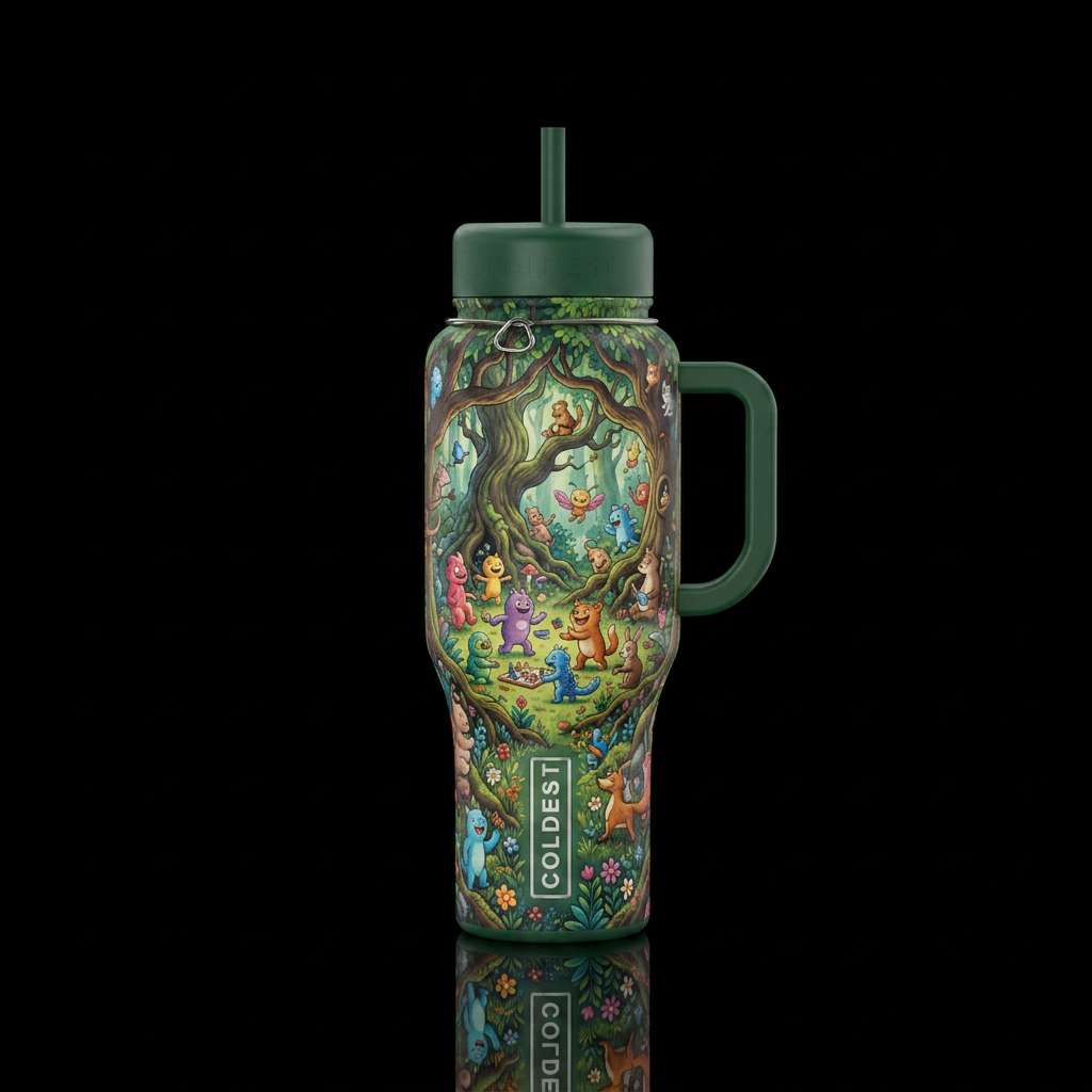 Imaginary games water bottle design