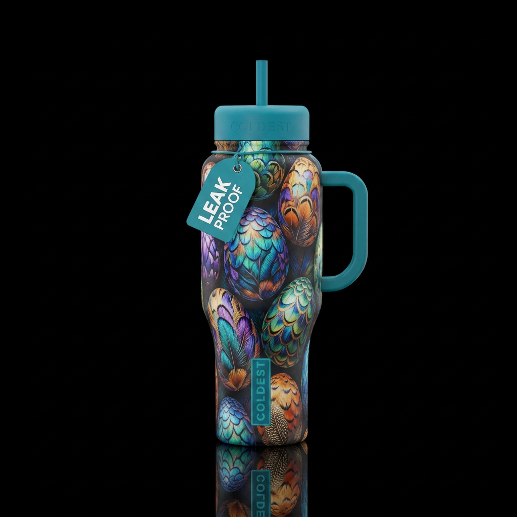 Princess and the egg water bottle design