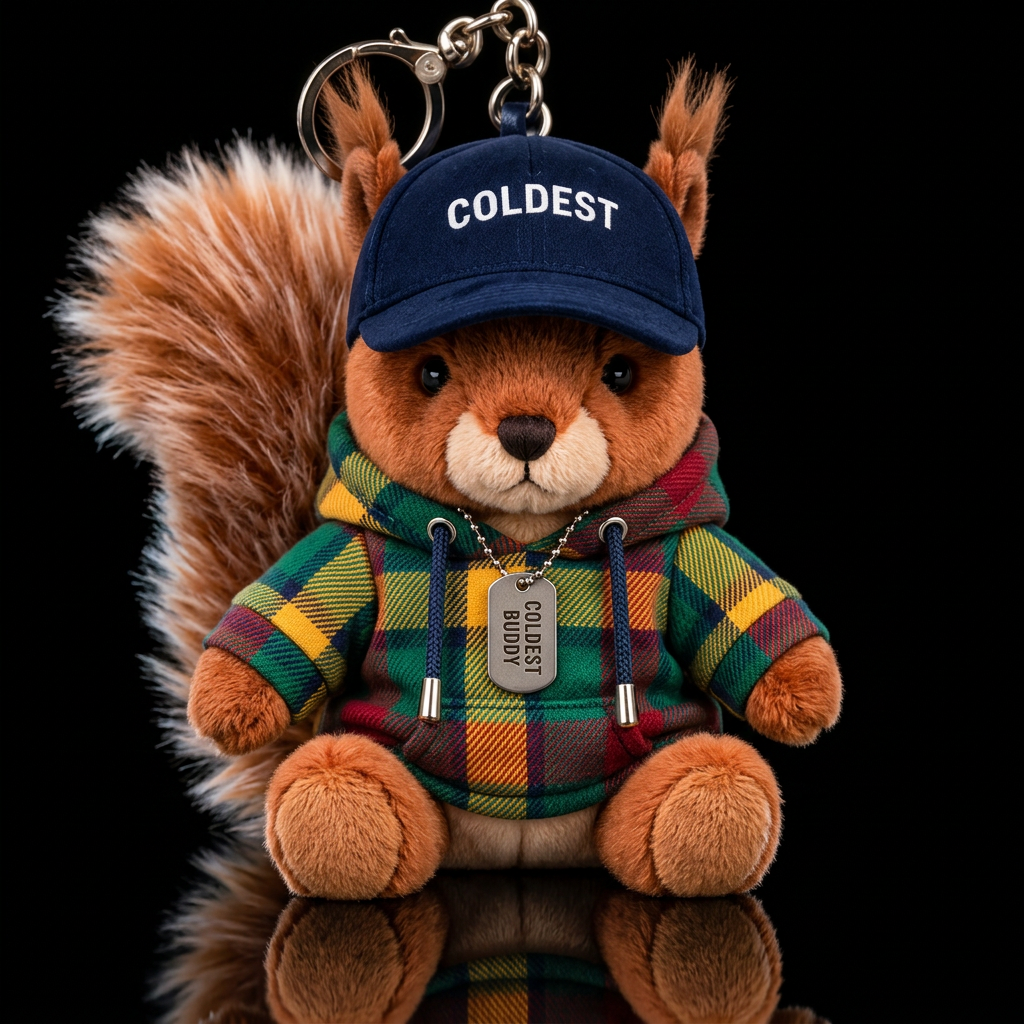 Squirrel Mc fuzz water bottle design