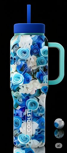 Dream Rose 1 water bottle design