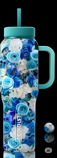 Dream Rose 2 water bottle design