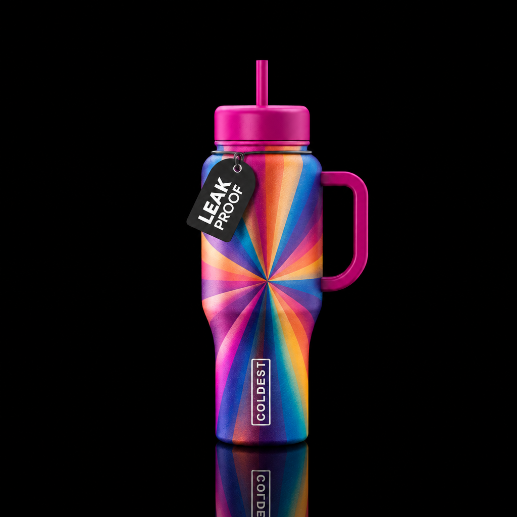 Starburst water bottle design