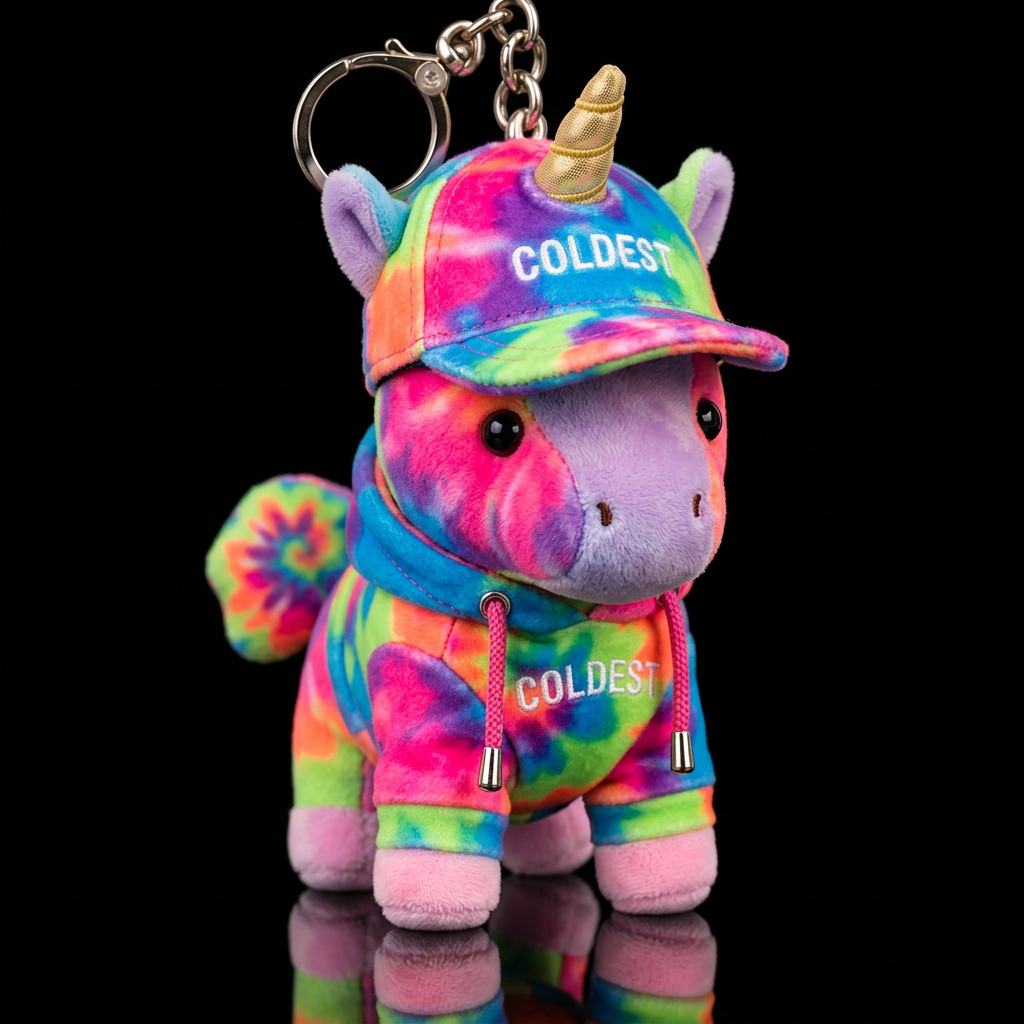 mythical Unicorn that is on all four legs with a t... water bottle design
