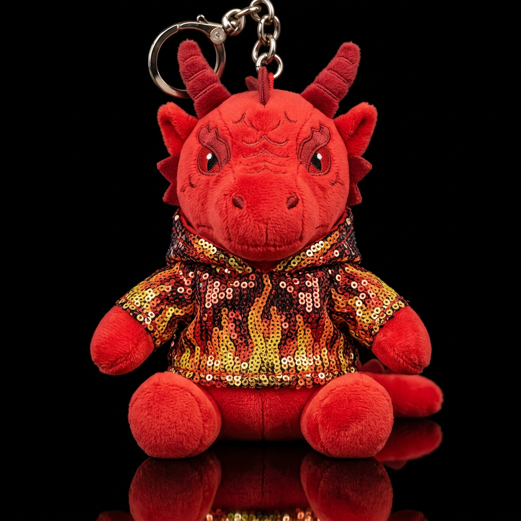 mythical red Dragon with a red, orange and yellow ... water bottle design