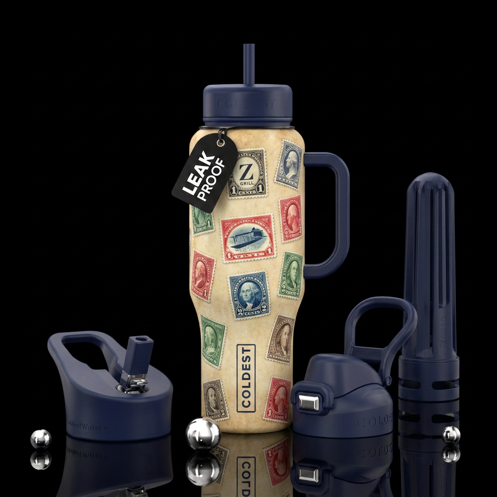Parchment colored bottle with the most valuable  o... water bottle design