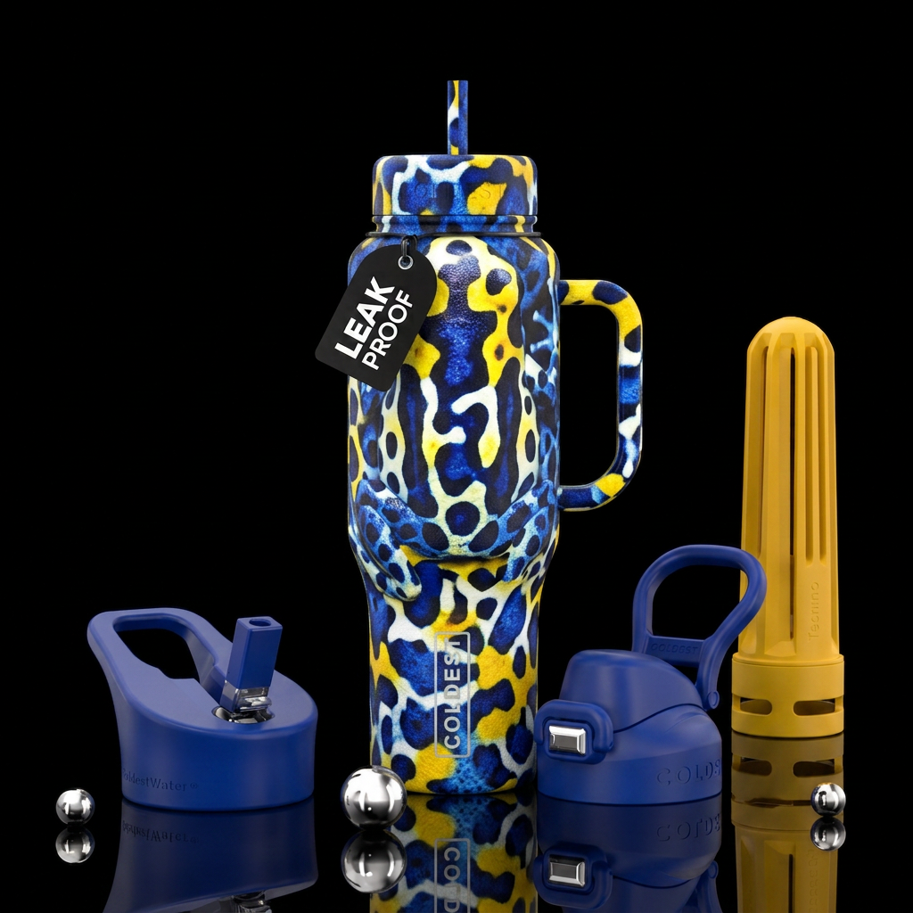 Dyeing Dart Frog, Phantasmal Poison Frog, water bottle design