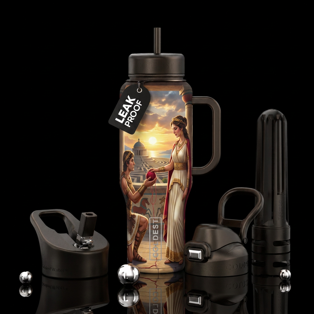 The Way Back water bottle design