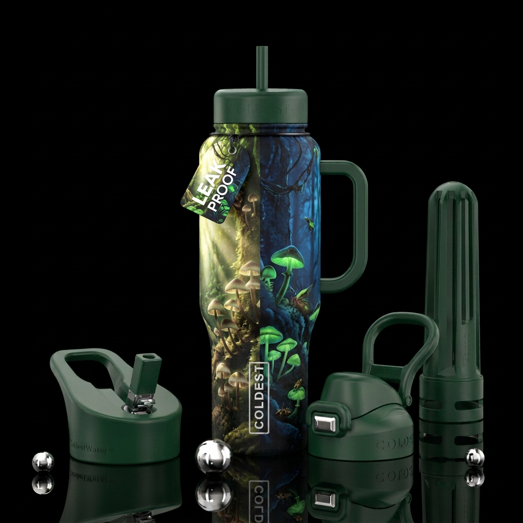 They really glow! water bottle design