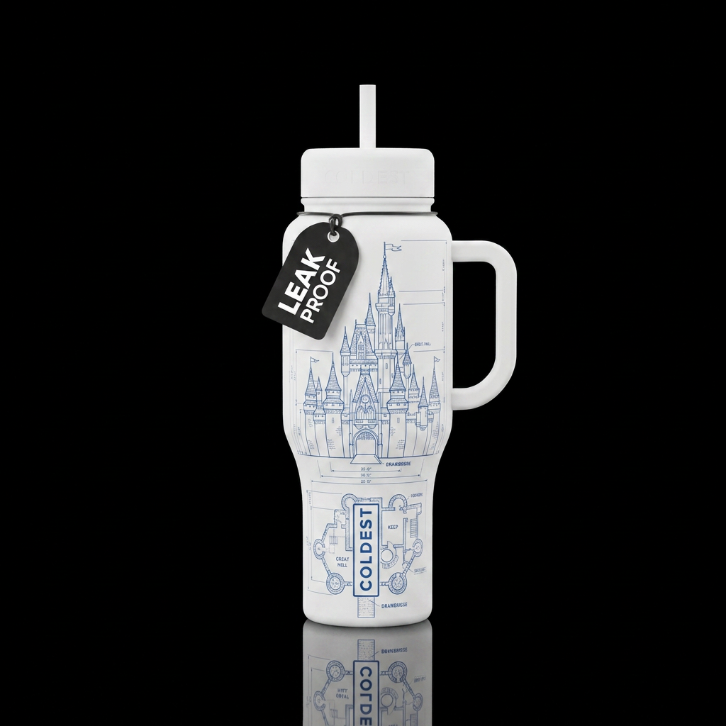 Coldie Castle water bottle design