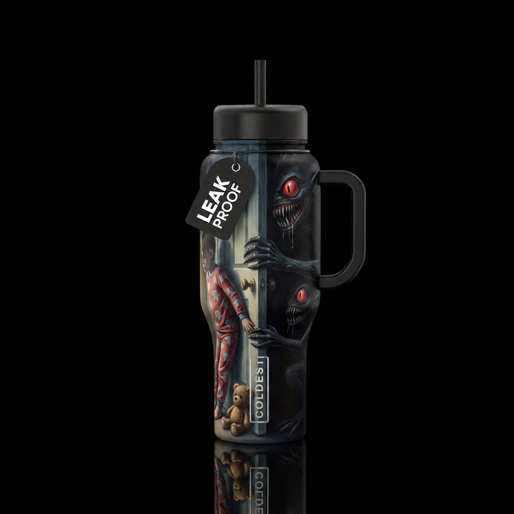Hold the door water bottle design