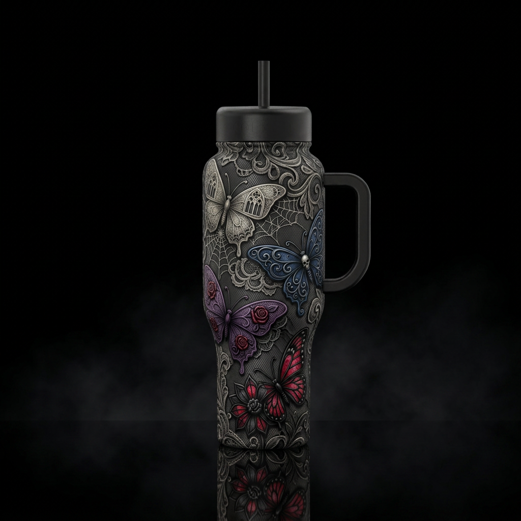 Dark Beauty water bottle design