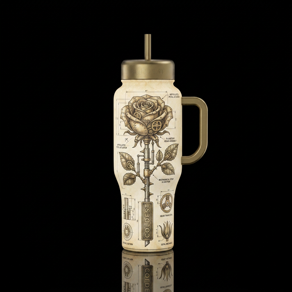 Architect of a Rose water bottle design