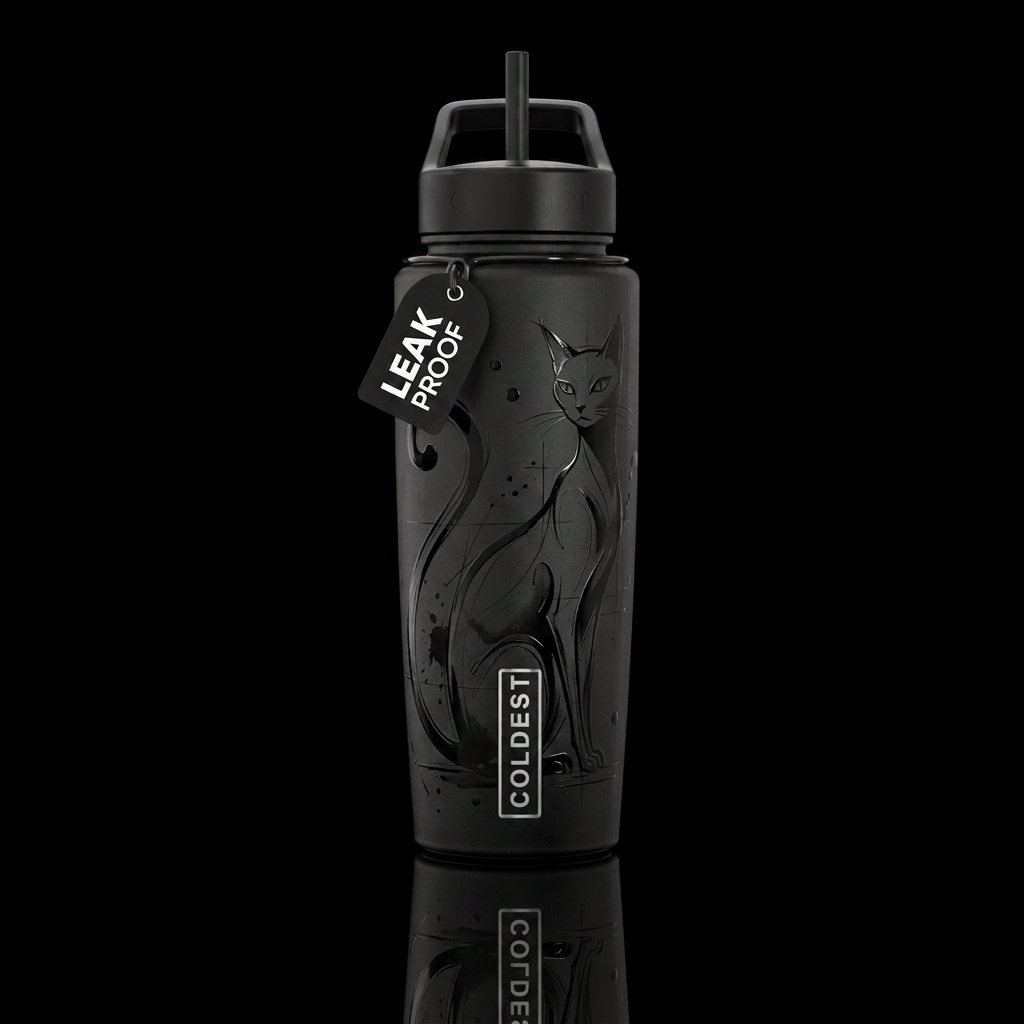 Kitty water bottle design