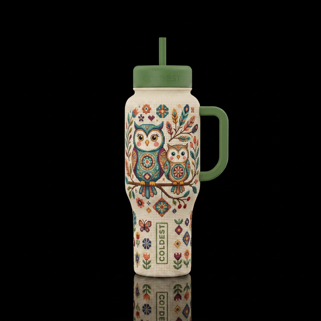 Sittin’ in a tree water bottle design