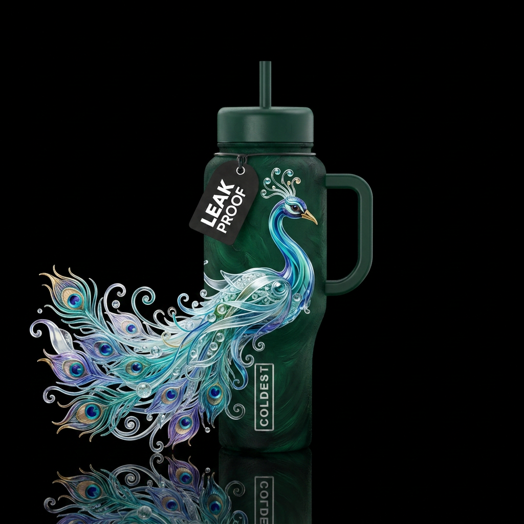 Glass Sculpture water bottle design