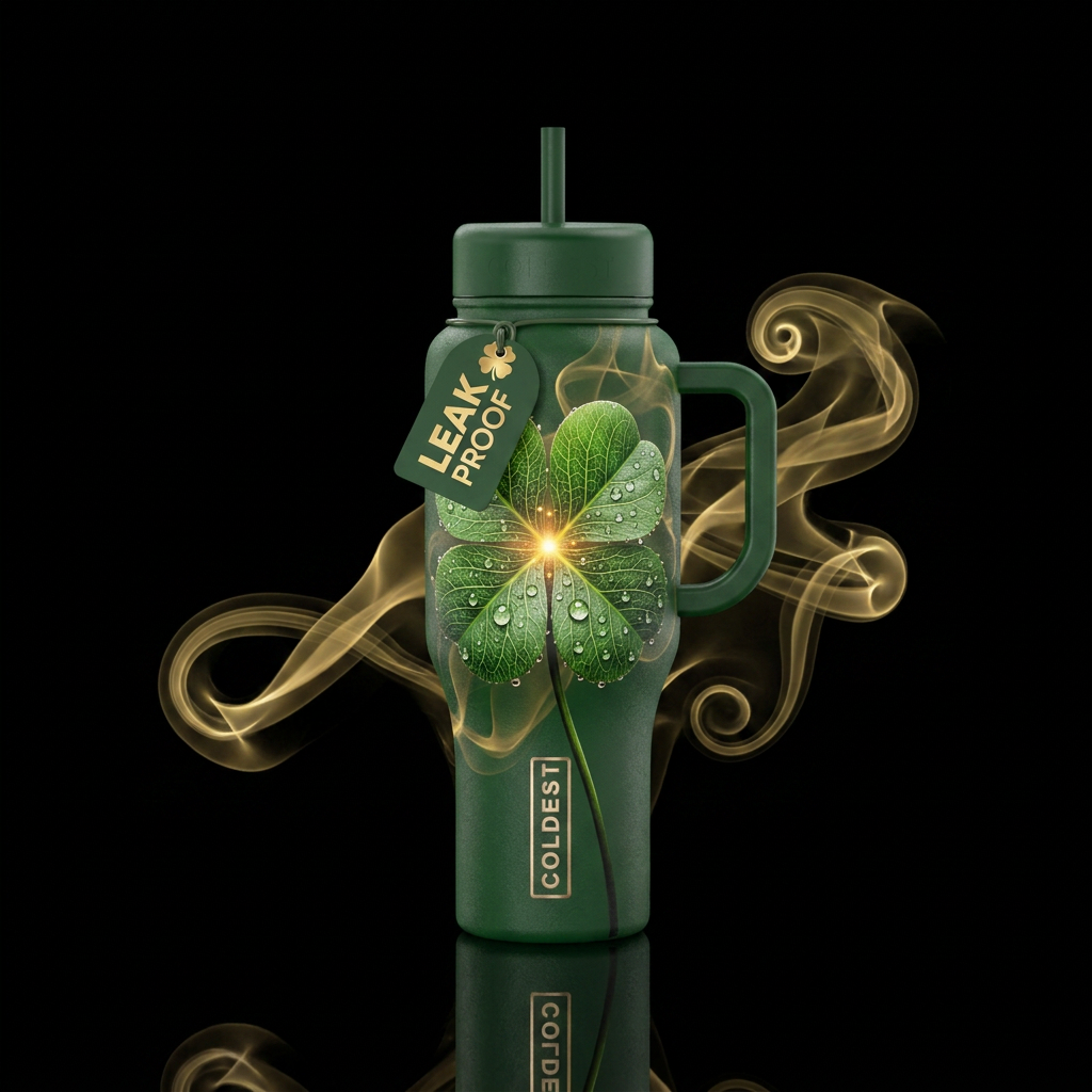 Sparks of Clover water bottle design