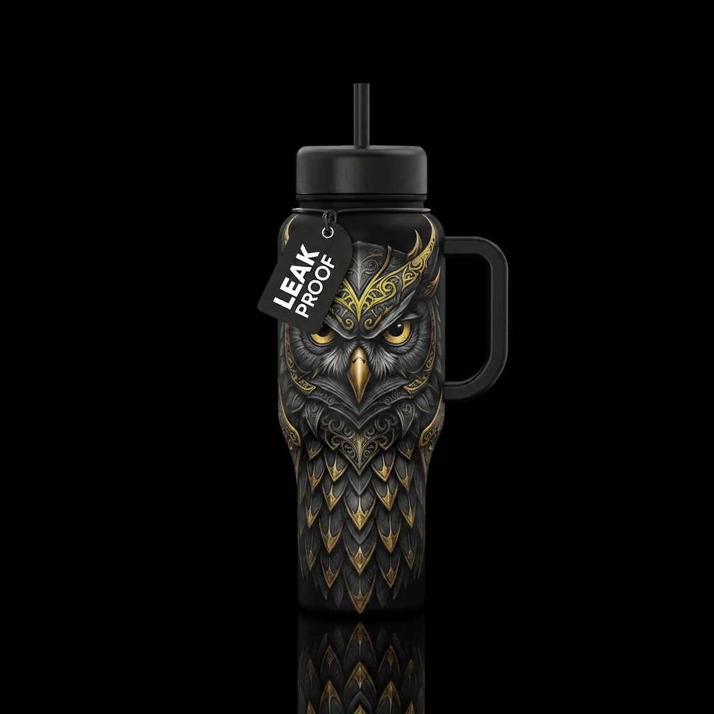 Armored Wisdom water bottle design