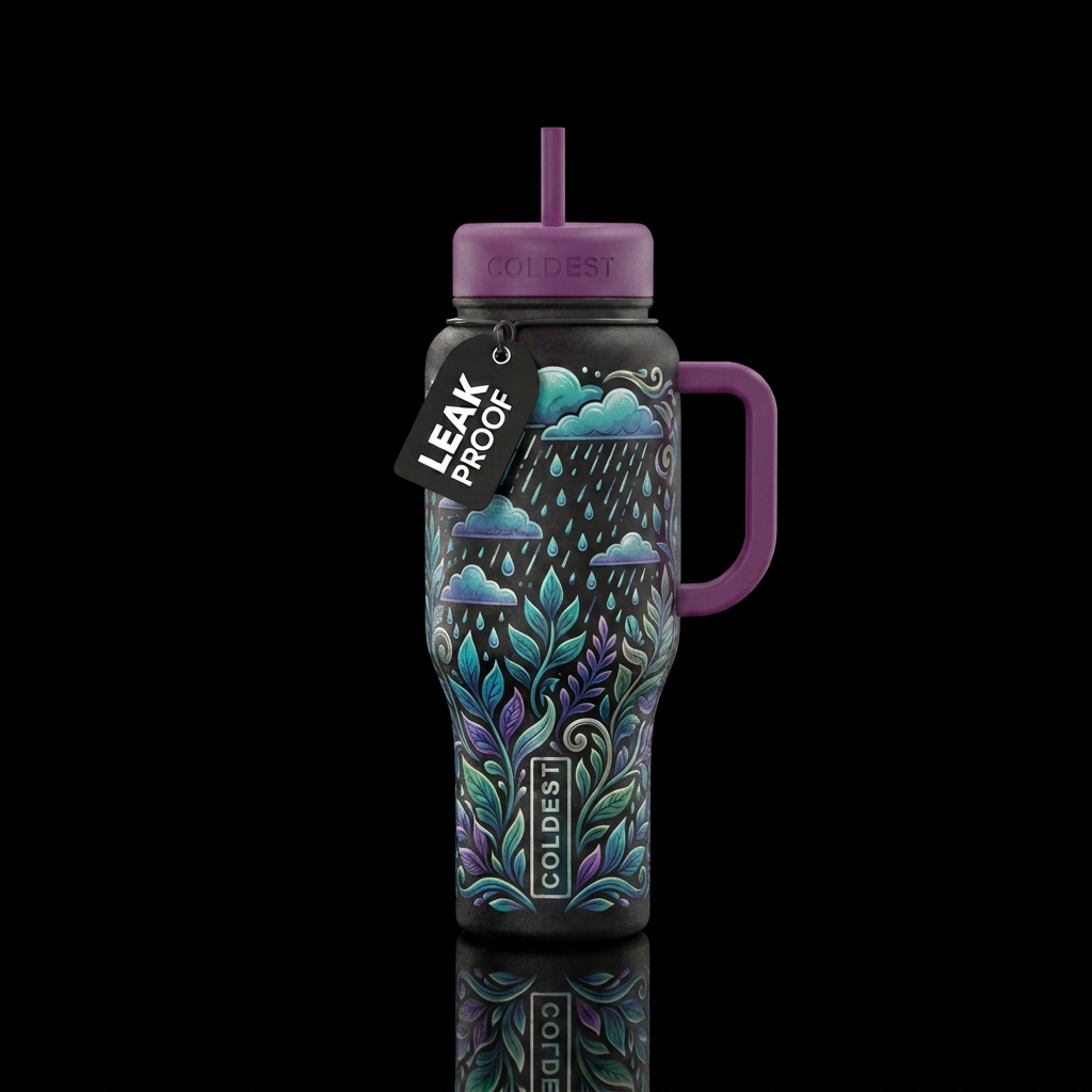 Pluviophile water bottle design
