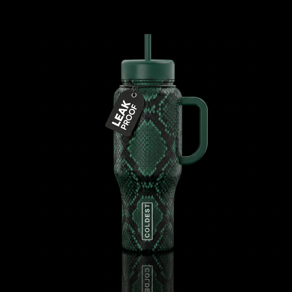 Emerald water bottle design