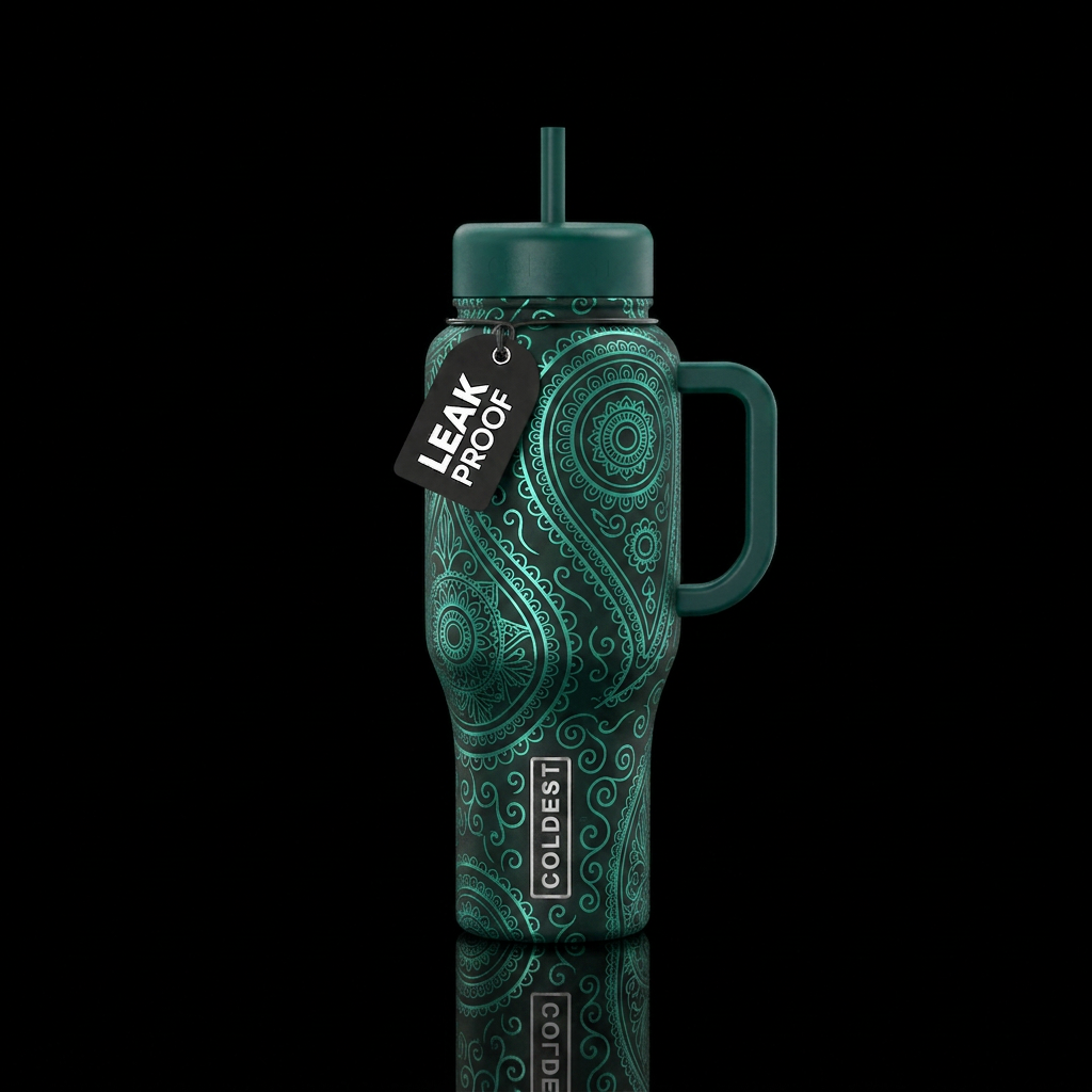 Teal Dreams water bottle design