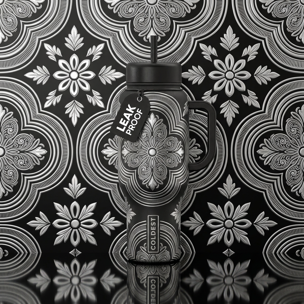 Tin tiles 3 water bottle design