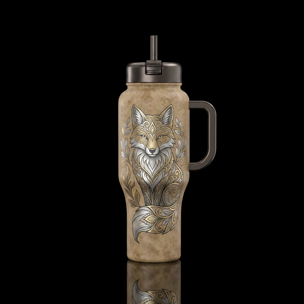 Foxy water bottle design