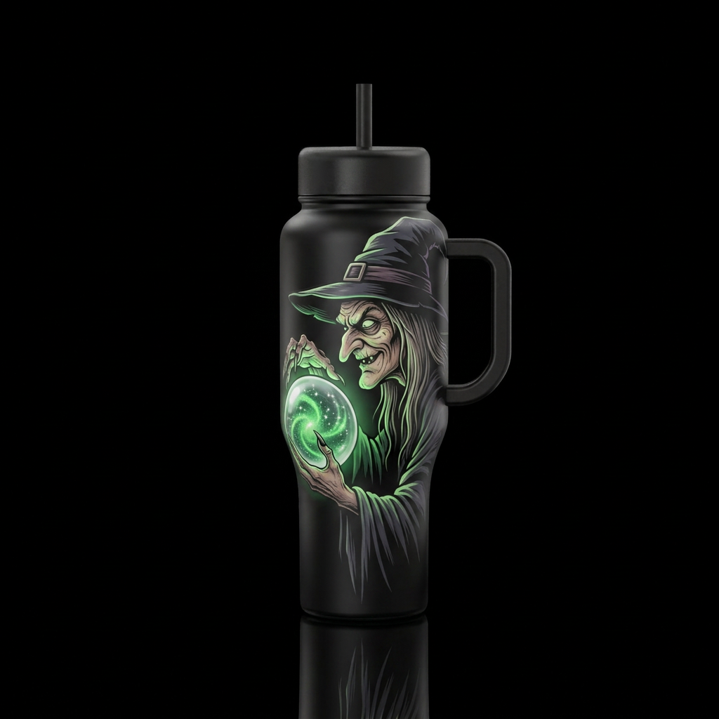 Crystal Conjuring water bottle design