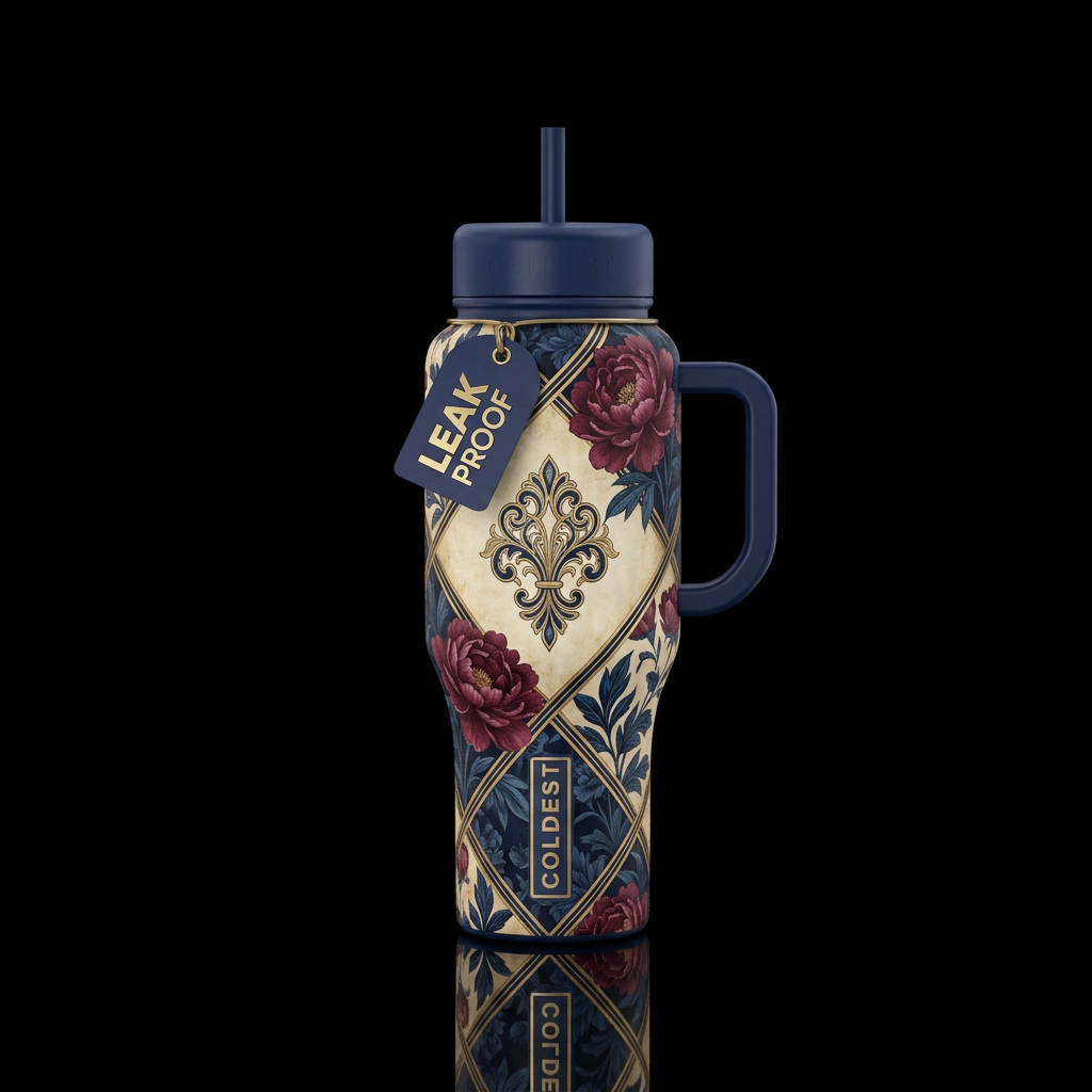 Art Nouveau water bottle design