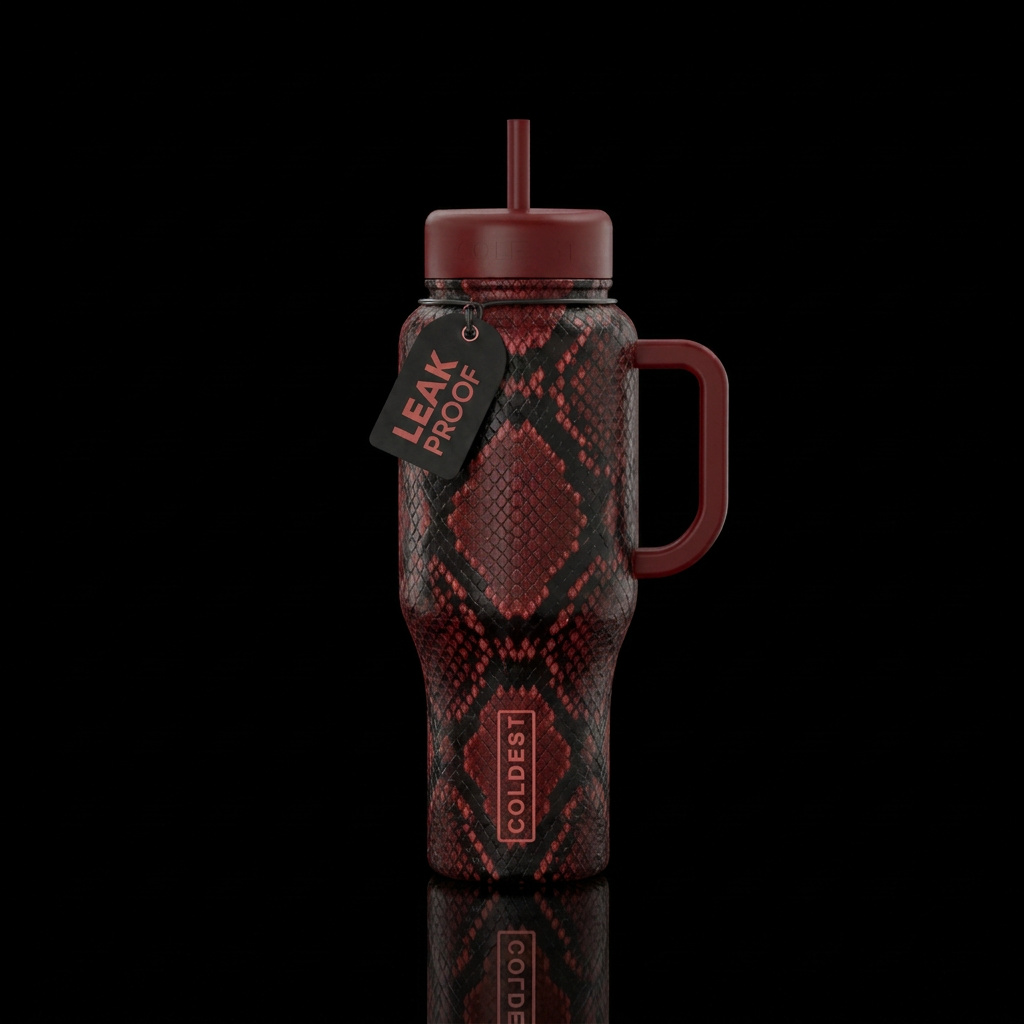Snake water bottle design