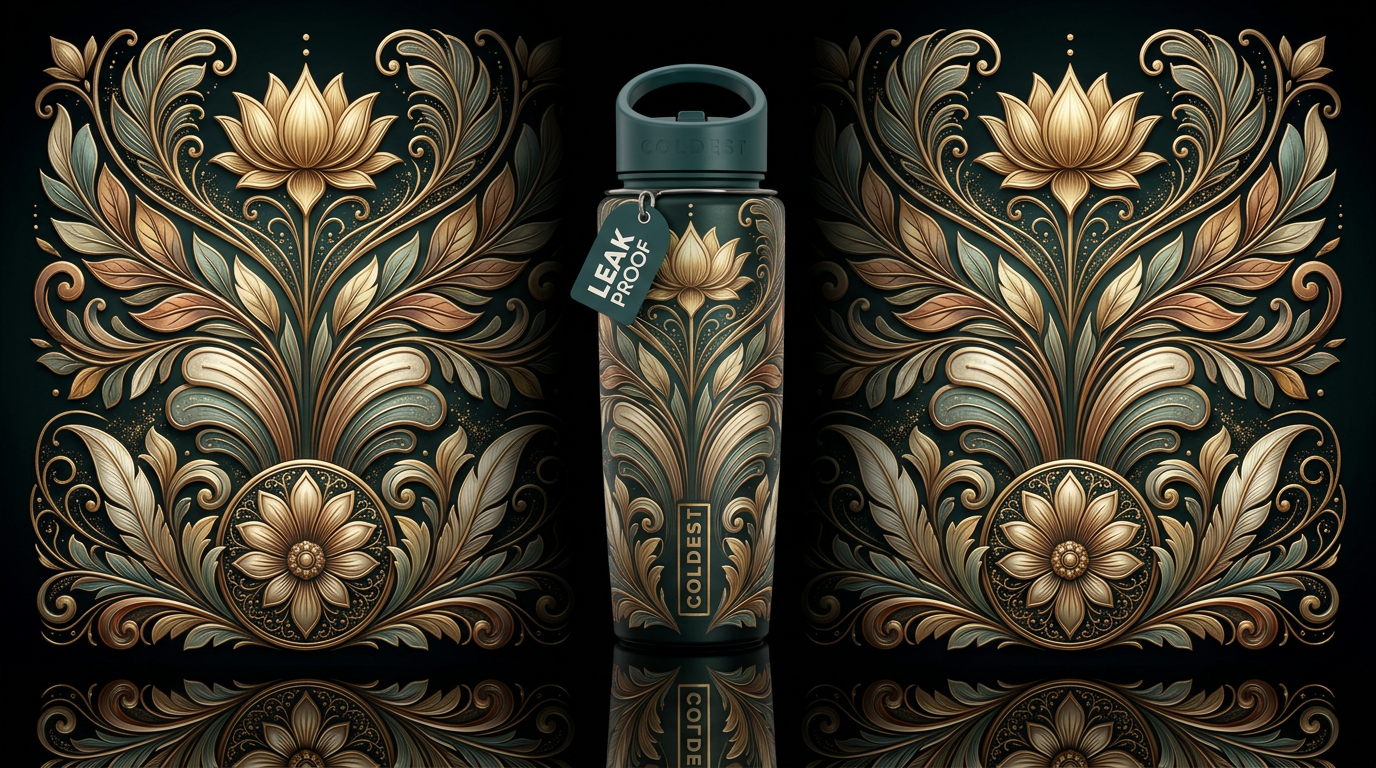 Nouveau Elegance water bottle design